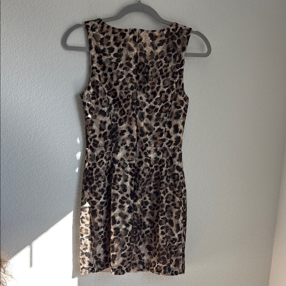 XXI Black and Tan Sheath Mini Dress - Picture 3 of 9